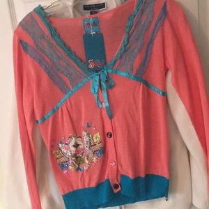 Cardigan sparkle cat cardigan.